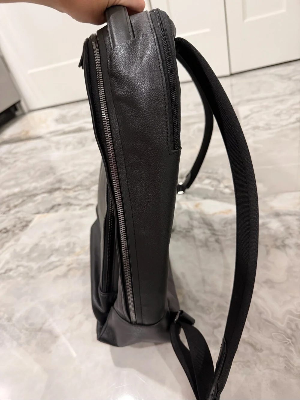 Tumi Harrison Warren Backpack with ML initials